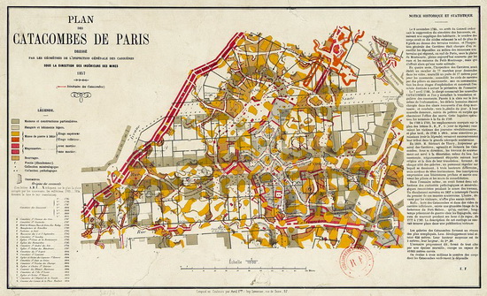 Katakomby Paríž 1857